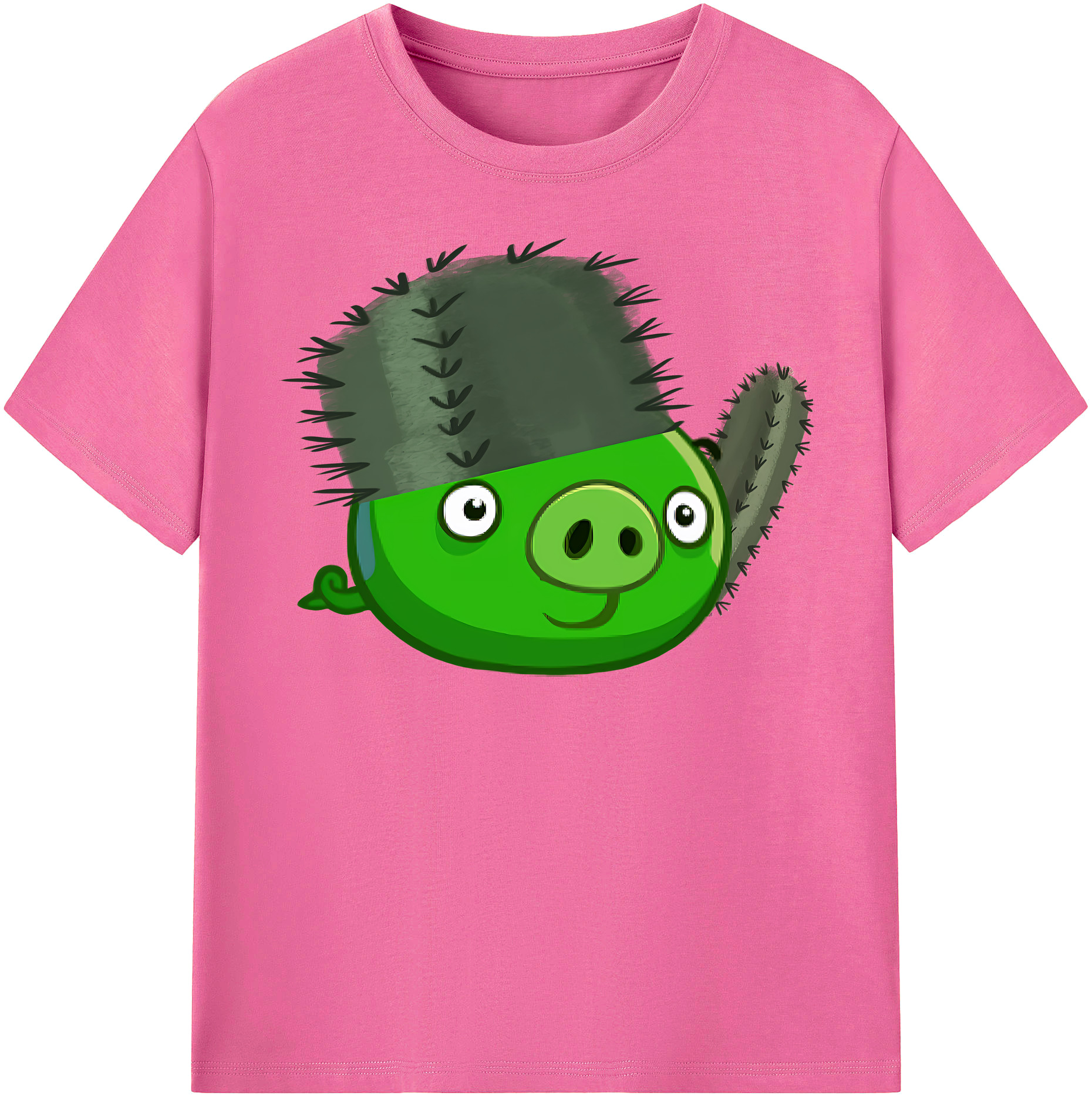 （画像用） Angry Birds アングリーバード レディースカジュアルプリントTシャツ（綿100％）